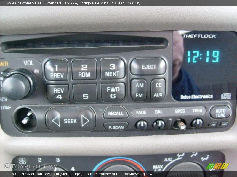 Indigo Blue Metallic / Medium Gray 1999 Chevrolet S10 LS Extended Cab 4x4