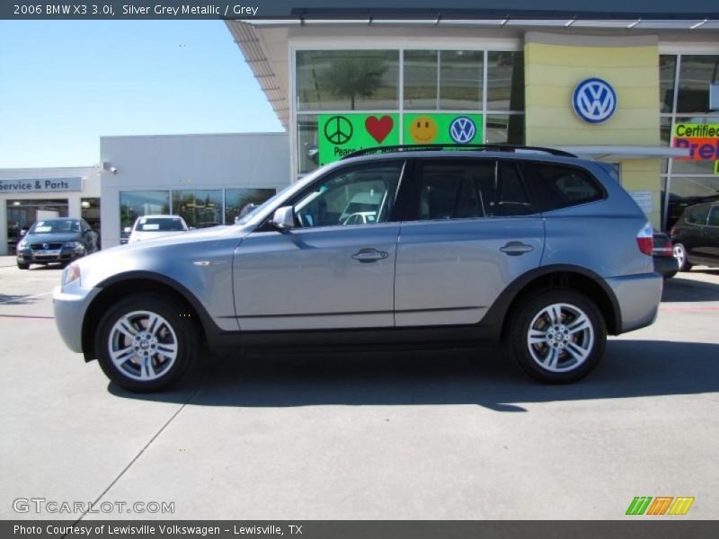 Silver Grey Metallic / Grey 2006 BMW X3 3.0i