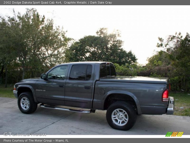 Graphite Metallic / Dark Slate Gray 2002 Dodge Dakota Sport Quad Cab 4x4