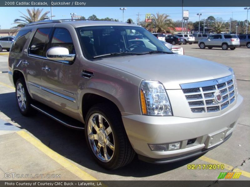 Quicksilver / Ebony 2008 Cadillac Escalade