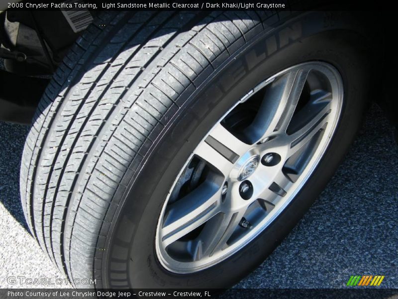 Light Sandstone Metallic Clearcoat / Dark Khaki/Light Graystone 2008 Chrysler Pacifica Touring