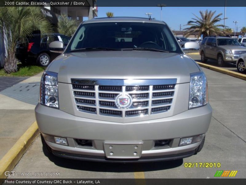 Quicksilver / Ebony 2008 Cadillac Escalade