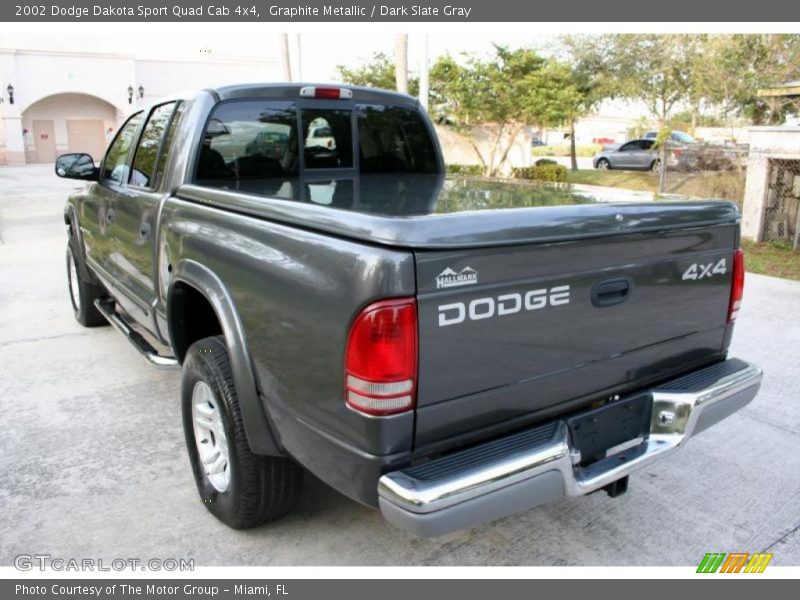 Graphite Metallic / Dark Slate Gray 2002 Dodge Dakota Sport Quad Cab 4x4