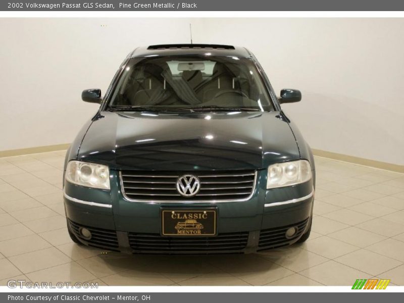 Pine Green Metallic / Black 2002 Volkswagen Passat GLS Sedan