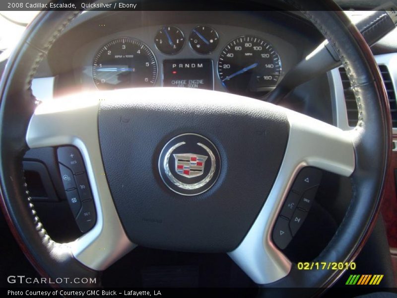 Quicksilver / Ebony 2008 Cadillac Escalade