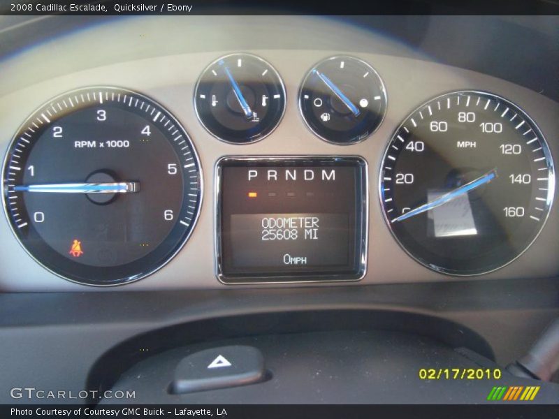 Quicksilver / Ebony 2008 Cadillac Escalade