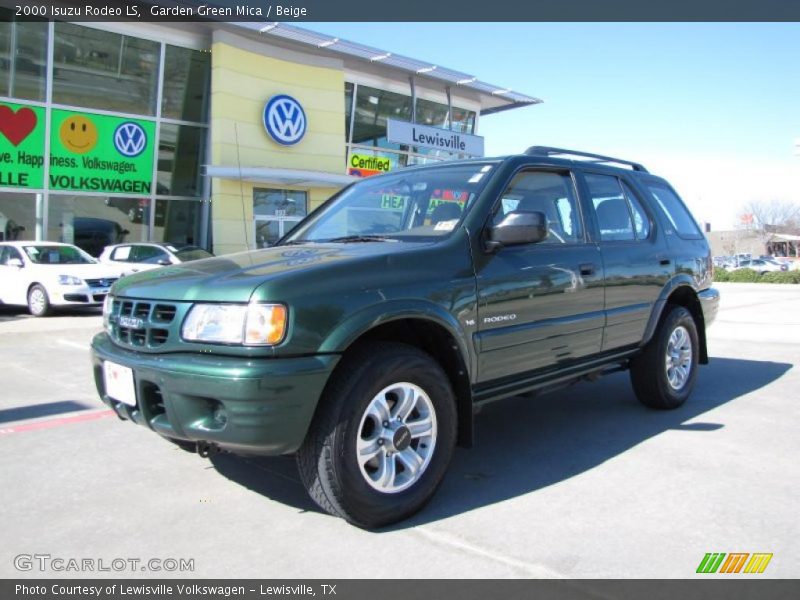 Garden Green Mica / Beige 2000 Isuzu Rodeo LS