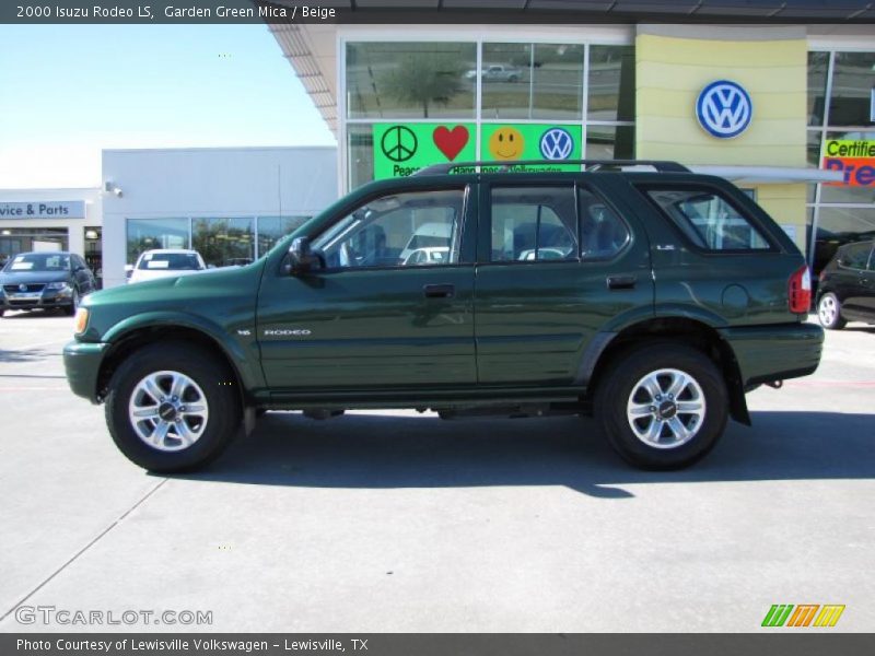 Garden Green Mica / Beige 2000 Isuzu Rodeo LS