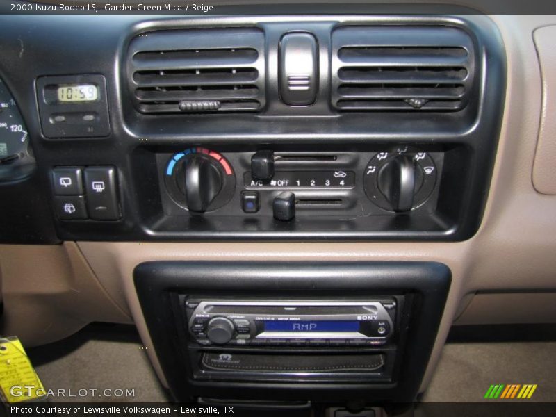 Garden Green Mica / Beige 2000 Isuzu Rodeo LS