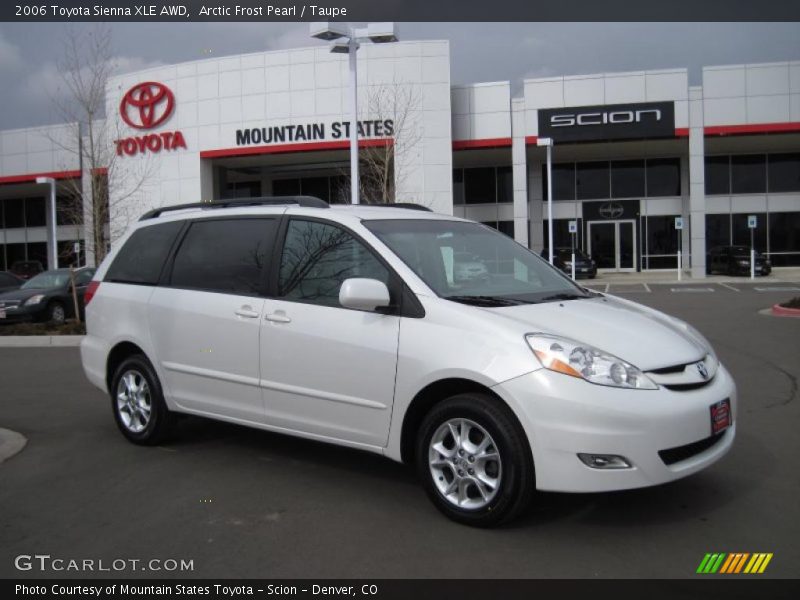 Arctic Frost Pearl / Taupe 2006 Toyota Sienna XLE AWD