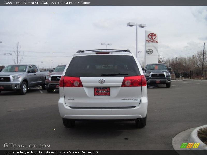 Arctic Frost Pearl / Taupe 2006 Toyota Sienna XLE AWD