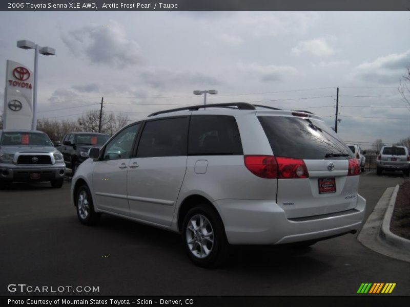 Arctic Frost Pearl / Taupe 2006 Toyota Sienna XLE AWD