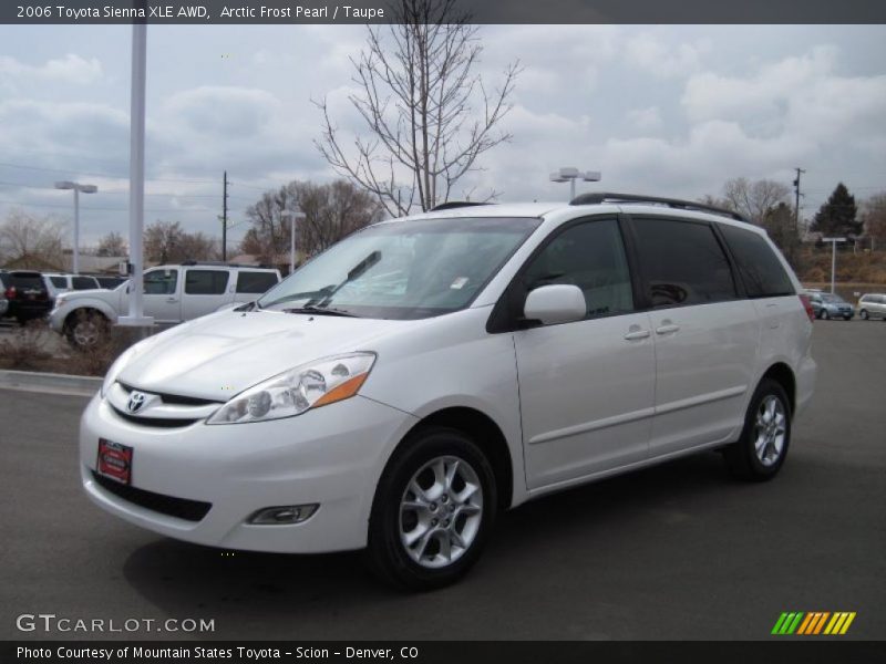 Arctic Frost Pearl / Taupe 2006 Toyota Sienna XLE AWD