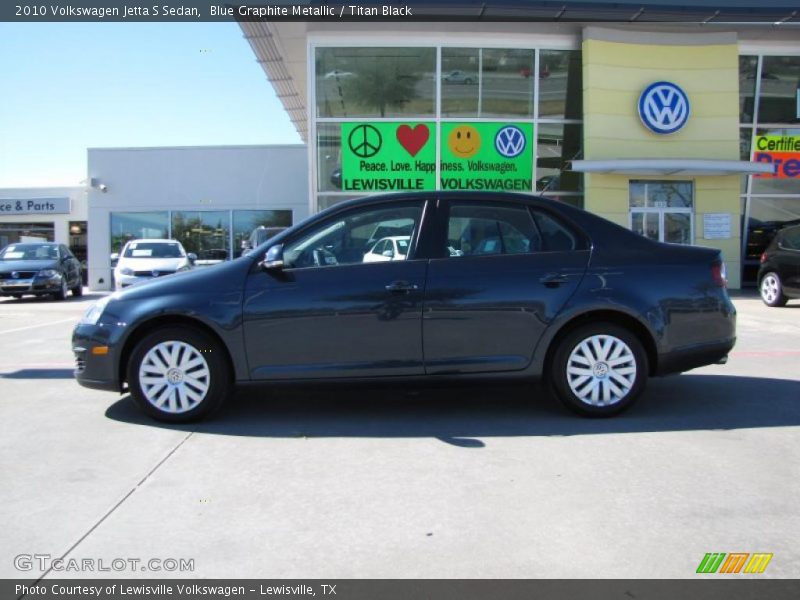 Blue Graphite Metallic / Titan Black 2010 Volkswagen Jetta S Sedan