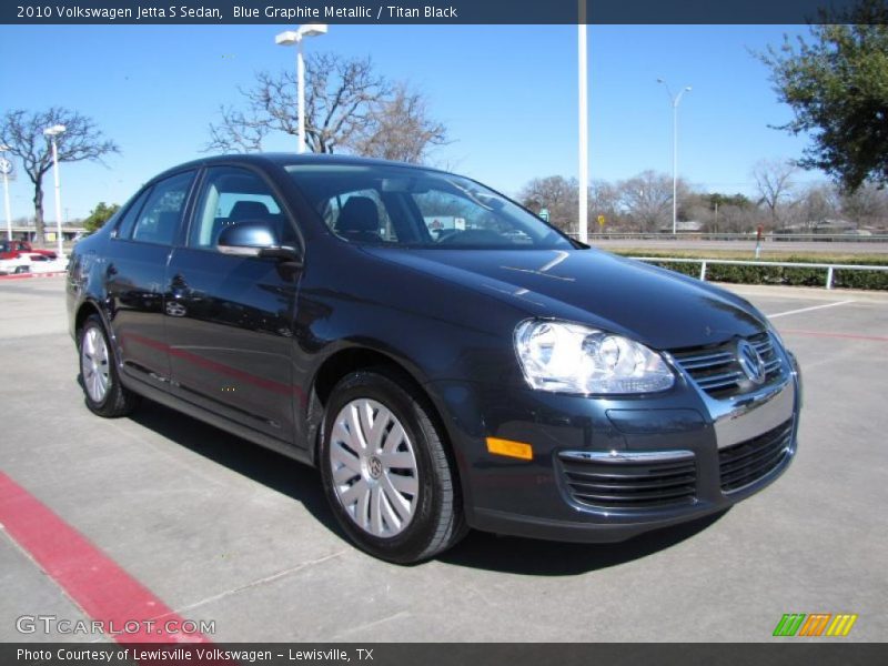 Blue Graphite Metallic / Titan Black 2010 Volkswagen Jetta S Sedan