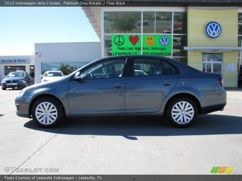 Platinum Grey Metallic / Titan Black 2010 Volkswagen Jetta S Sedan