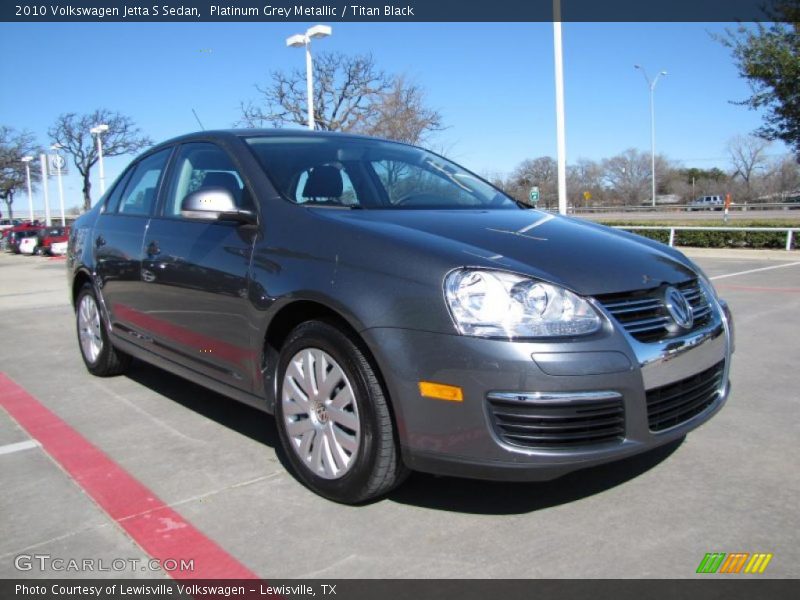 Platinum Grey Metallic / Titan Black 2010 Volkswagen Jetta S Sedan