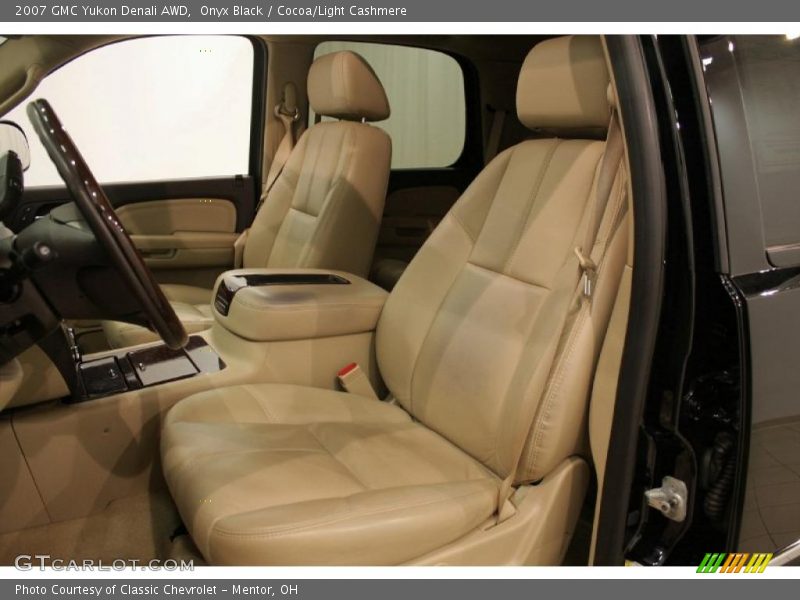 Onyx Black / Cocoa/Light Cashmere 2007 GMC Yukon Denali AWD