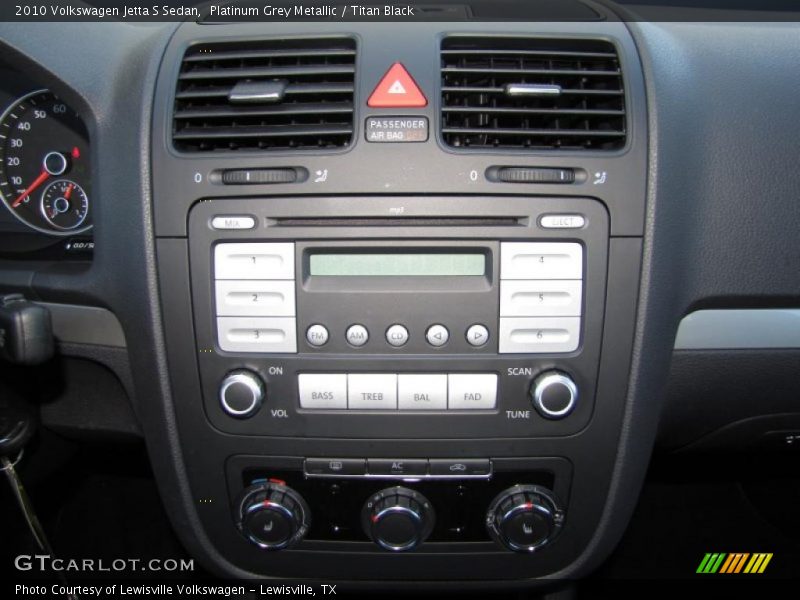 Platinum Grey Metallic / Titan Black 2010 Volkswagen Jetta S Sedan