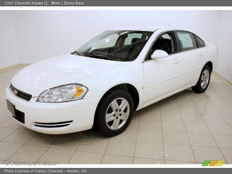 White / Ebony Black 2007 Chevrolet Impala LS