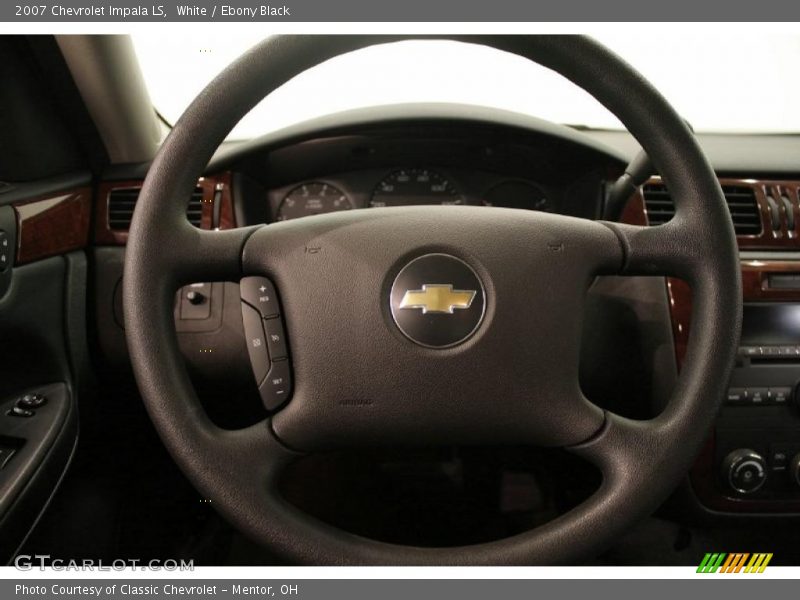 White / Ebony Black 2007 Chevrolet Impala LS