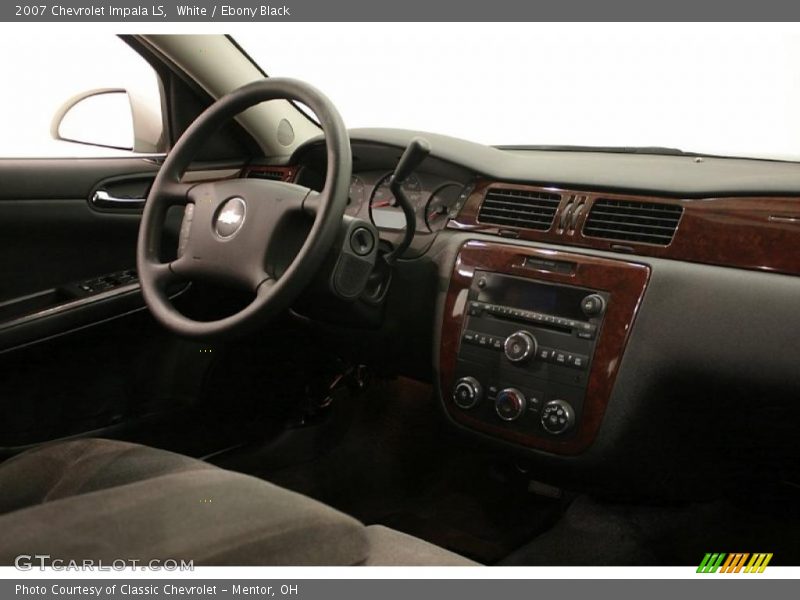 White / Ebony Black 2007 Chevrolet Impala LS