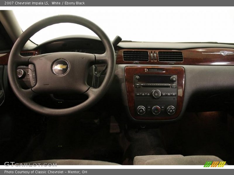 White / Ebony Black 2007 Chevrolet Impala LS