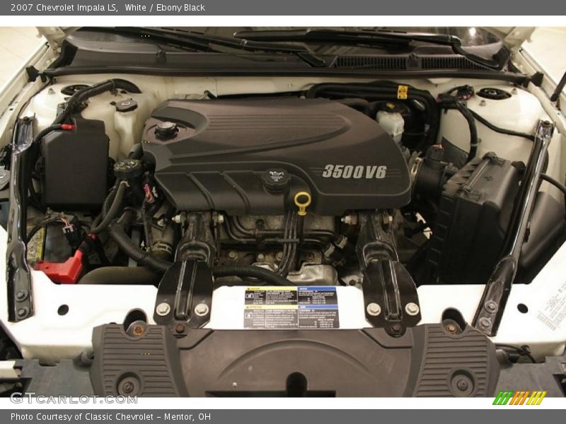 White / Ebony Black 2007 Chevrolet Impala LS