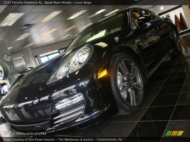 Basalt Black Metallic / Luxor Beige 2010 Porsche Panamera 4S