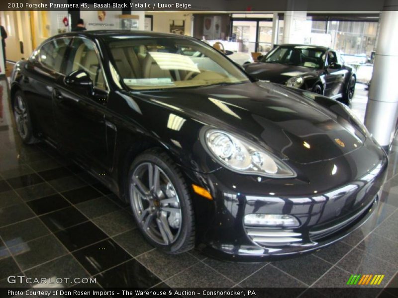 Basalt Black Metallic / Luxor Beige 2010 Porsche Panamera 4S