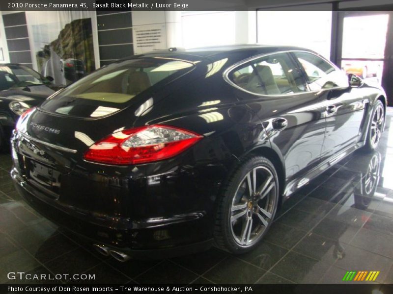 Basalt Black Metallic / Luxor Beige 2010 Porsche Panamera 4S