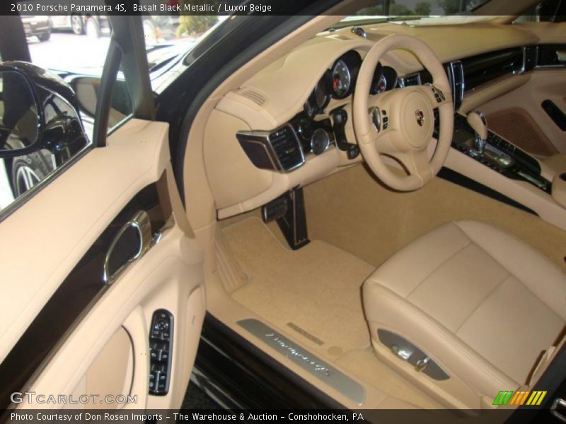 Basalt Black Metallic / Luxor Beige 2010 Porsche Panamera 4S
