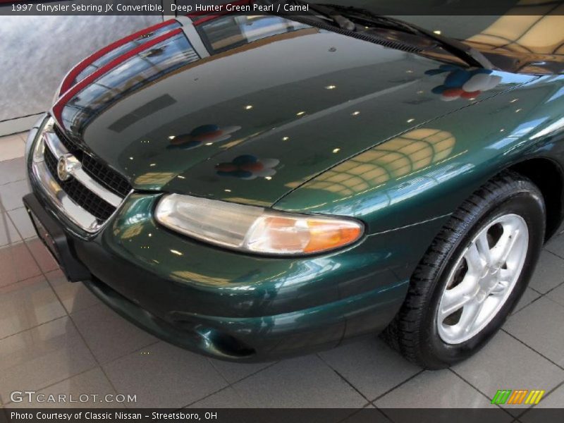 Deep Hunter Green Pearl / Camel 1997 Chrysler Sebring JX Convertible