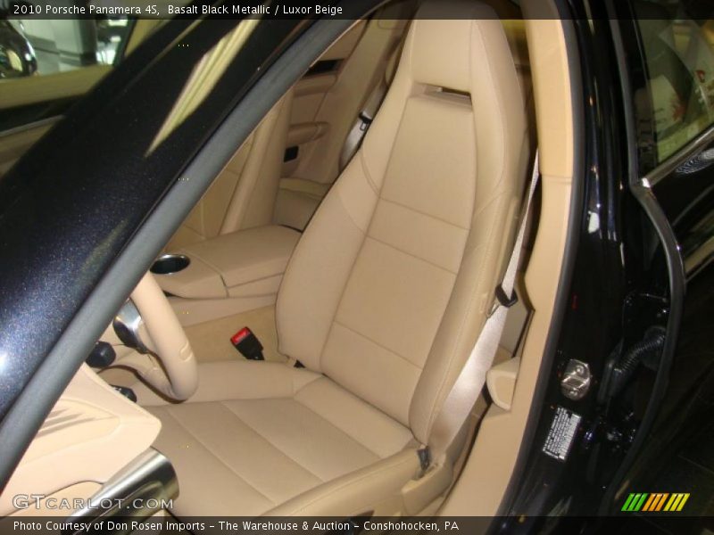 Basalt Black Metallic / Luxor Beige 2010 Porsche Panamera 4S