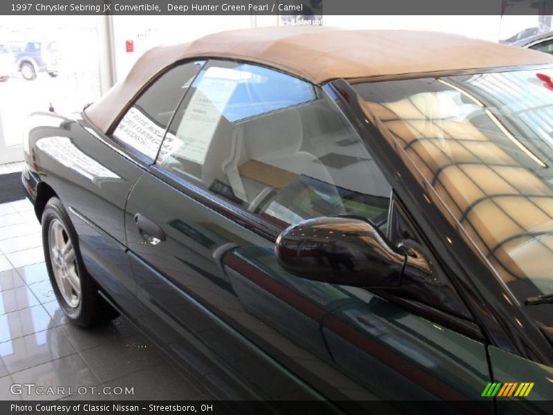 Deep Hunter Green Pearl / Camel 1997 Chrysler Sebring JX Convertible