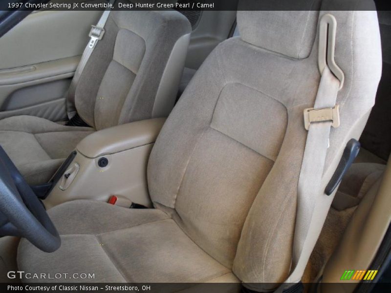 Deep Hunter Green Pearl / Camel 1997 Chrysler Sebring JX Convertible