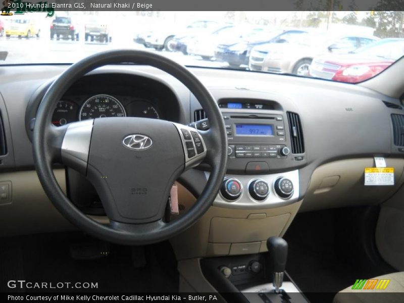 Natural Khaki / Beige 2010 Hyundai Elantra GLS