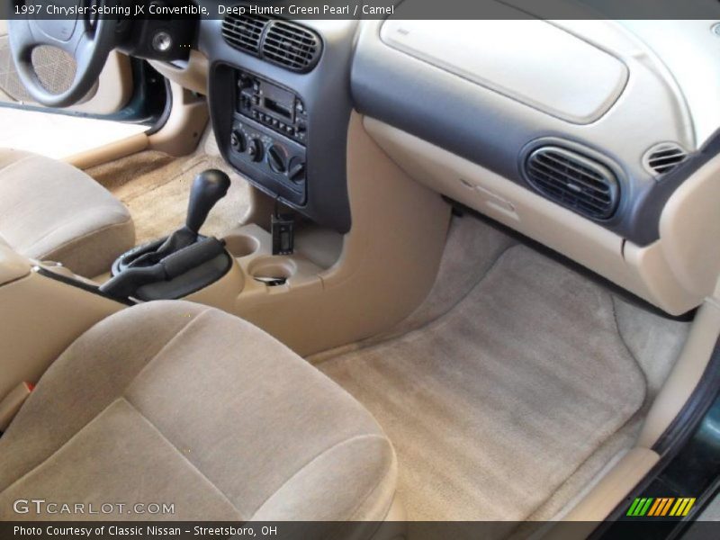 Deep Hunter Green Pearl / Camel 1997 Chrysler Sebring JX Convertible