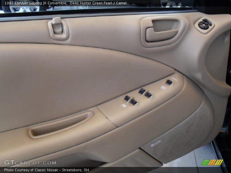 Deep Hunter Green Pearl / Camel 1997 Chrysler Sebring JX Convertible