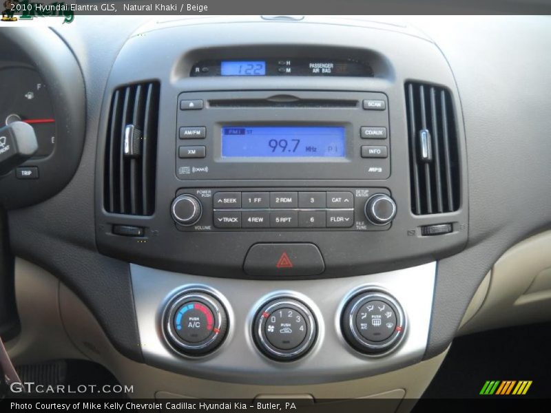 Natural Khaki / Beige 2010 Hyundai Elantra GLS