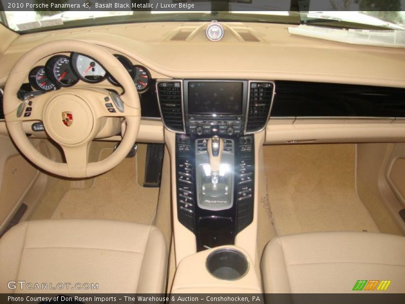 Basalt Black Metallic / Luxor Beige 2010 Porsche Panamera 4S