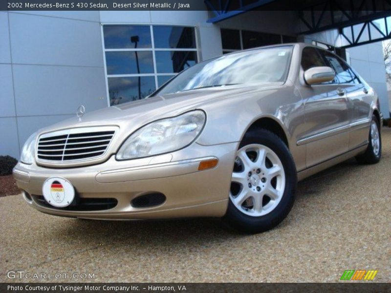 Desert Silver Metallic / Java 2002 Mercedes-Benz S 430 Sedan