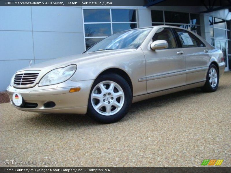 Desert Silver Metallic / Java 2002 Mercedes-Benz S 430 Sedan