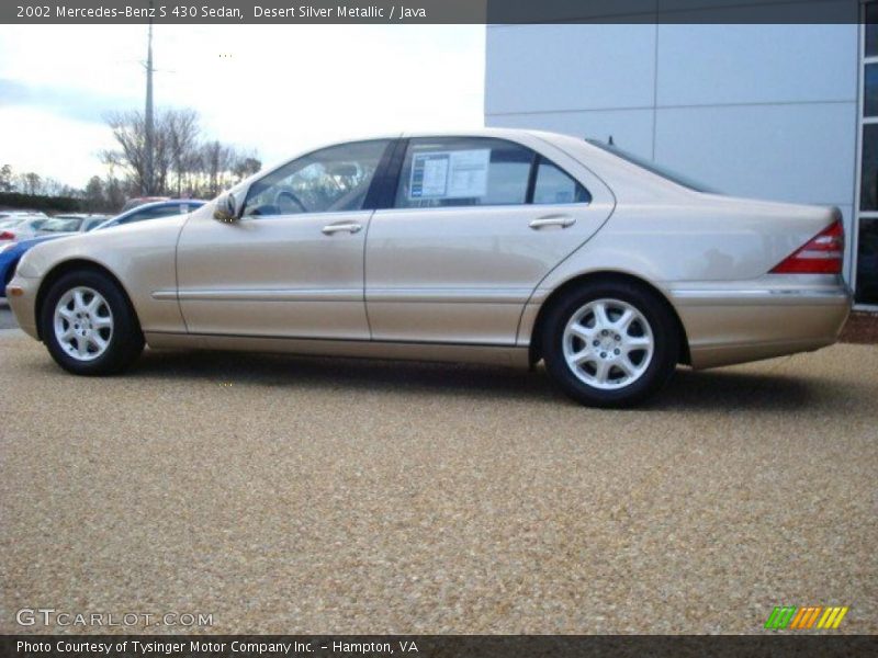 Desert Silver Metallic / Java 2002 Mercedes-Benz S 430 Sedan