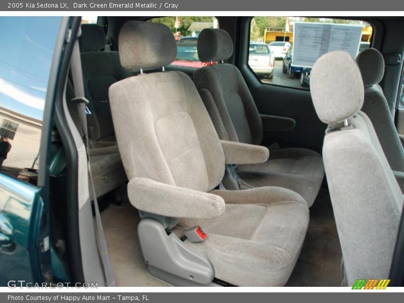 Dark Green Emerald Metallic / Gray 2005 Kia Sedona LX