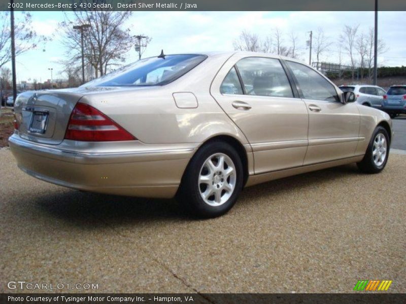 Desert Silver Metallic / Java 2002 Mercedes-Benz S 430 Sedan