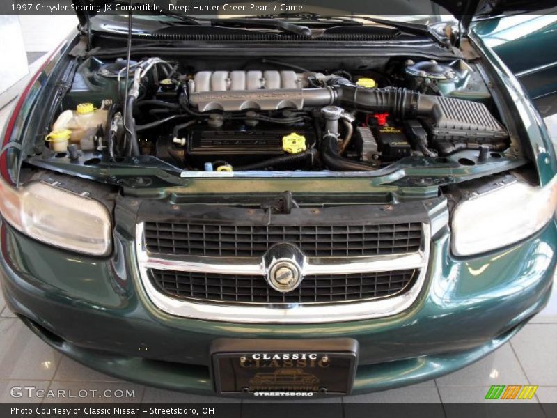 Deep Hunter Green Pearl / Camel 1997 Chrysler Sebring JX Convertible