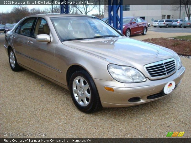 Desert Silver Metallic / Java 2002 Mercedes-Benz S 430 Sedan