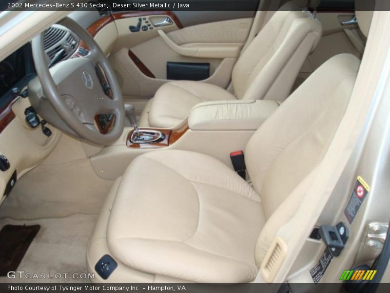 Desert Silver Metallic / Java 2002 Mercedes-Benz S 430 Sedan