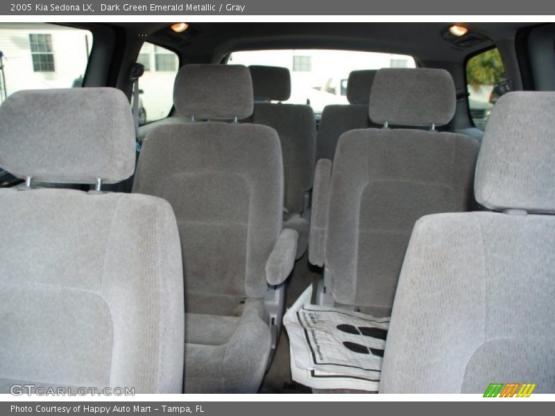 Dark Green Emerald Metallic / Gray 2005 Kia Sedona LX